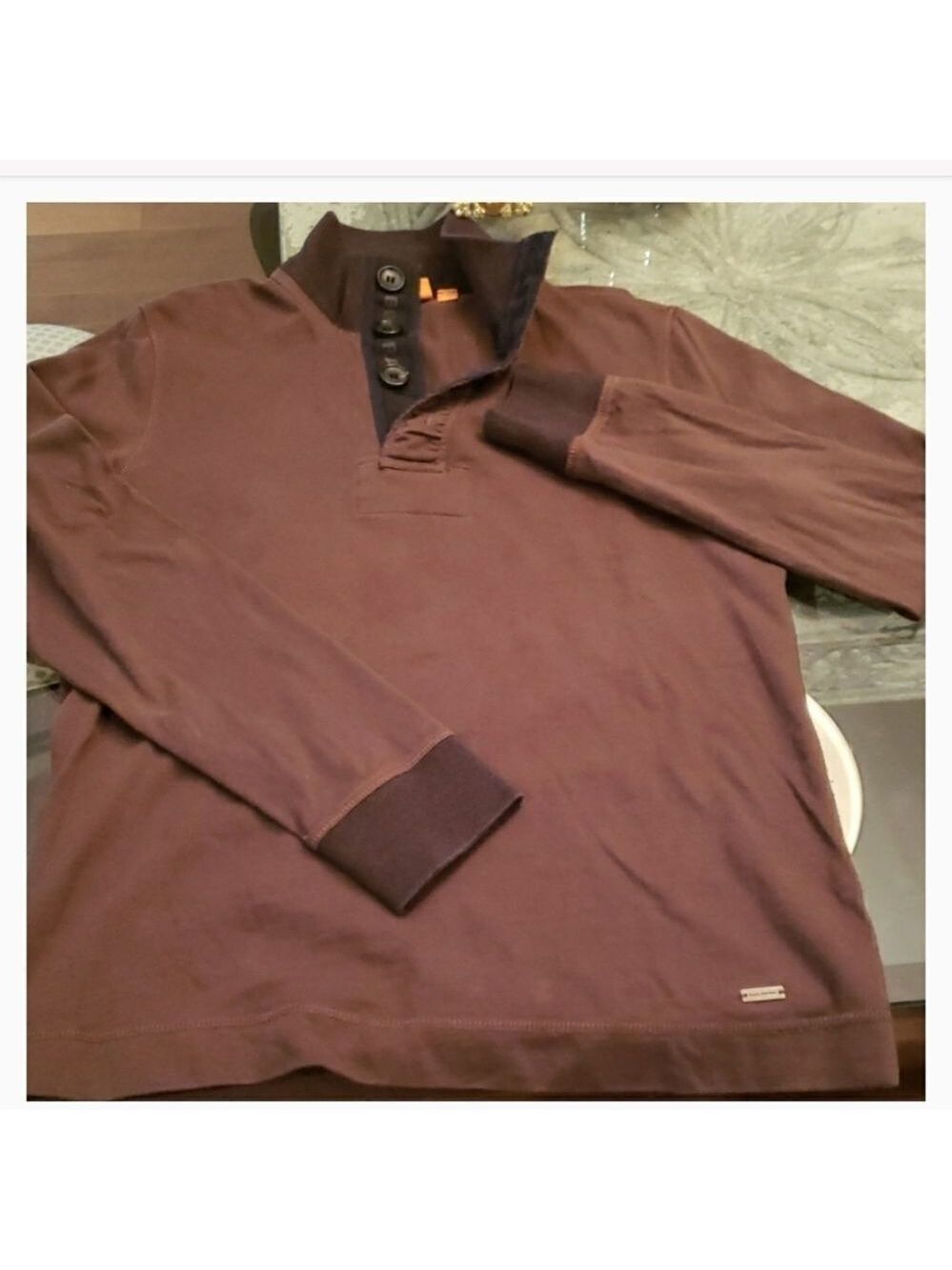 𝅺hugo Boss Mock Neck Sweater